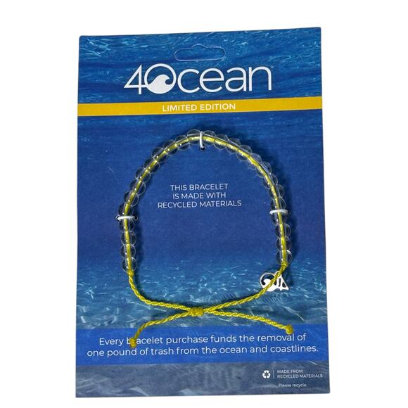 4Ocean Seabirds Limited Edition Beaded Bracelet Yellow - Picture 1 of 4